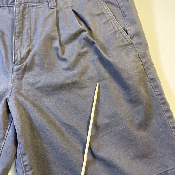 Eddie Bauer Shorts Gray Chino Pleated Front Size 38 Small Mark See Photo Elastic - Picture 2 of 12